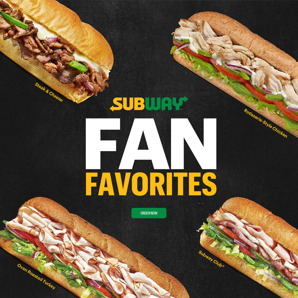 Subway Catering Menu